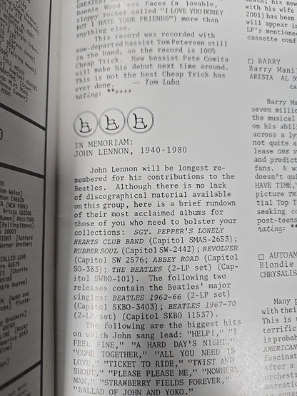 John Lennon Memorium - Rockingchair January 1981