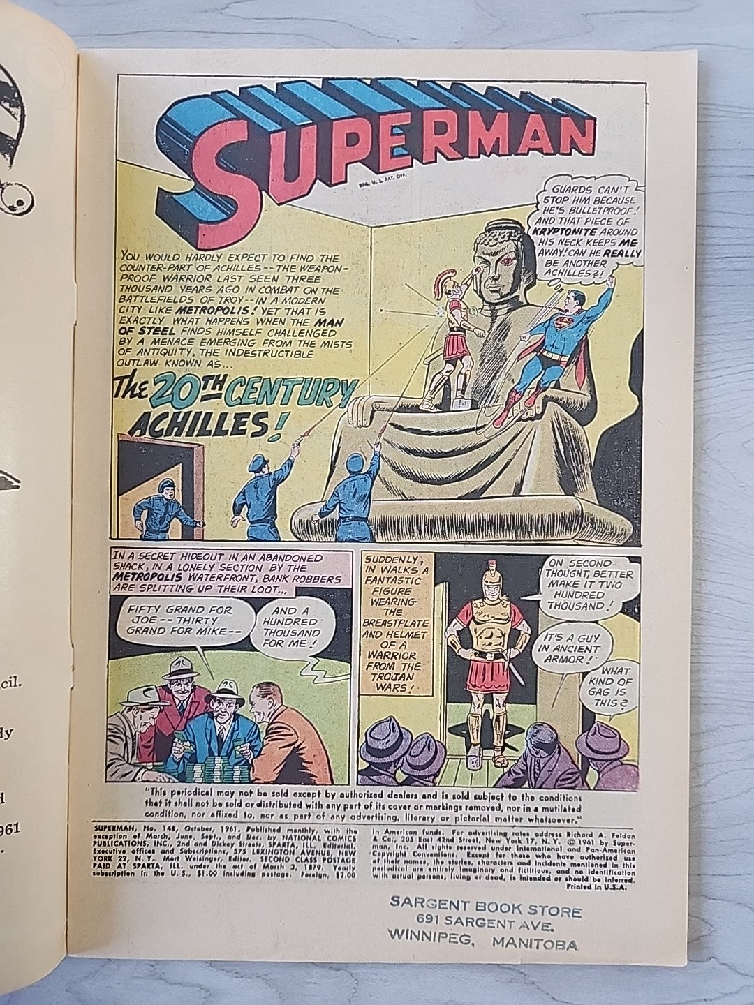Superman #148 The Suoer-Mischief Of Mr. Mxyzptlk DC Comics 1961 VG Complete