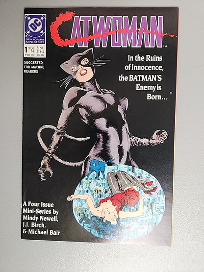 CATWOMAN #1 #2 #3 #4MINDY NEWELL 1-4 Complete Set 1989 DC Comics Batman VF