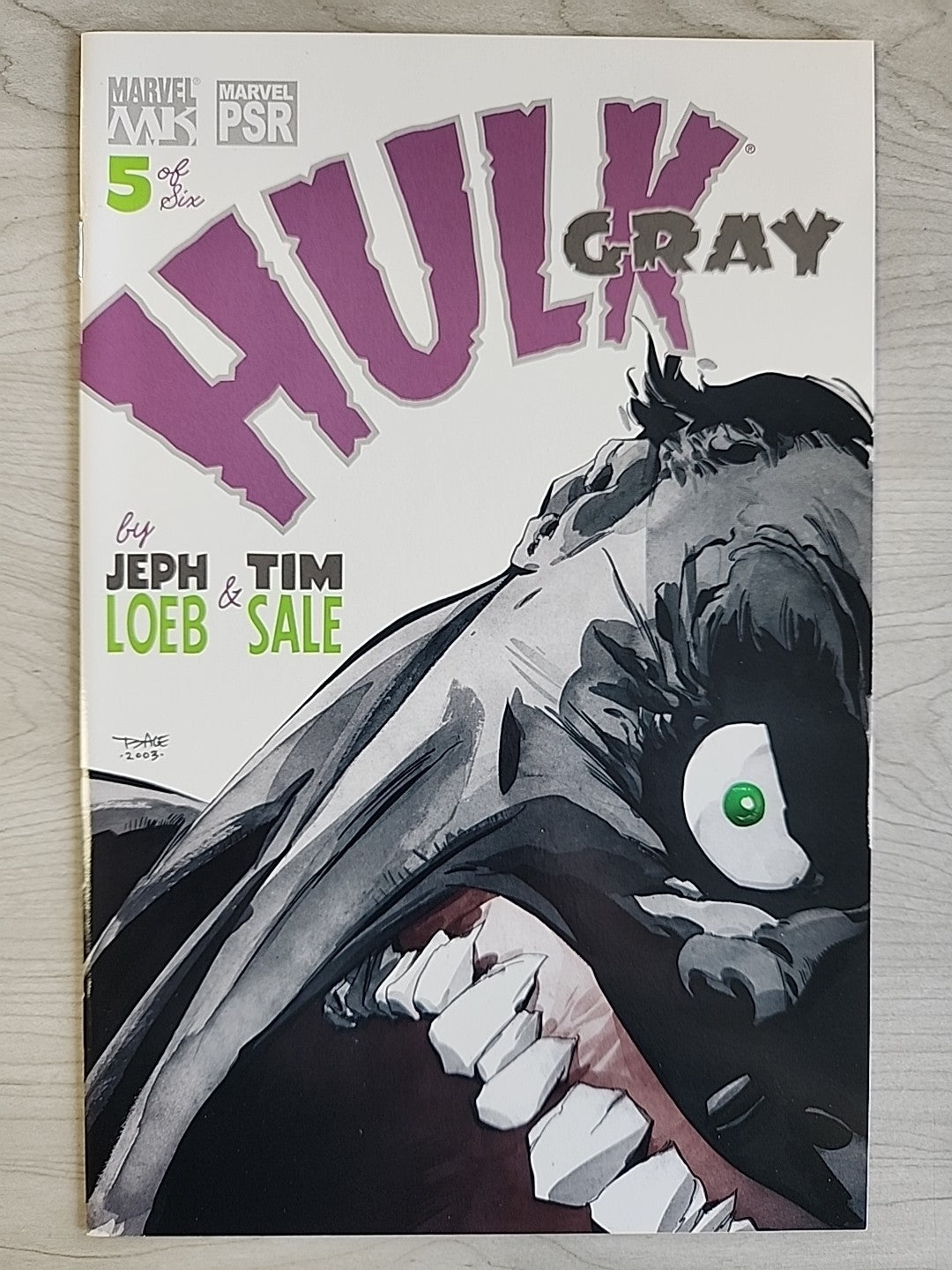 Hulk Gray #1-6 (2003) Complete Series Set Jeph Loeb Tim Sale Marvel Comics