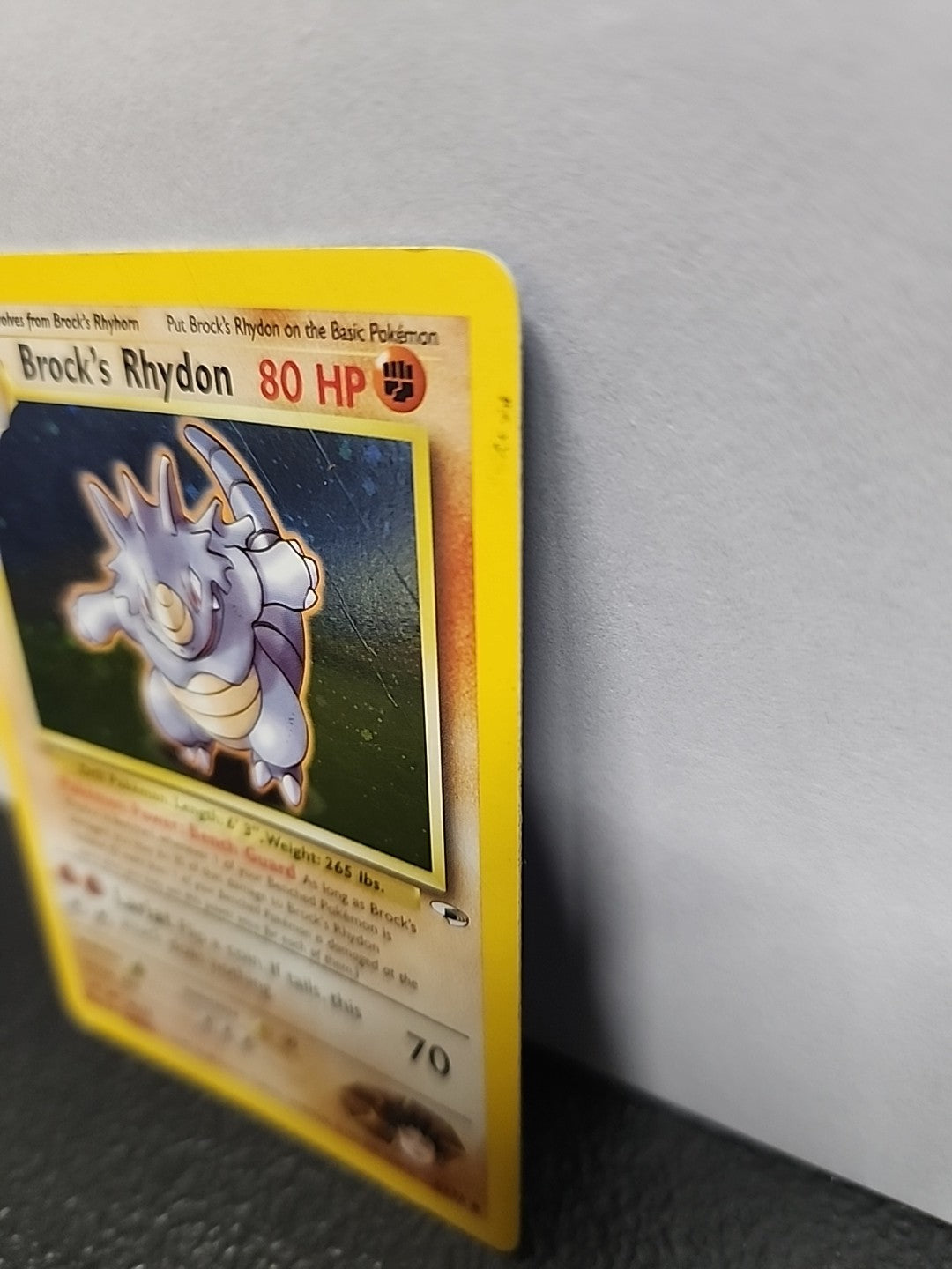 Pokémon TCG Brock's Rhydon Gym Heroes 2/132 Holo Unlimited Rare Vintage HP