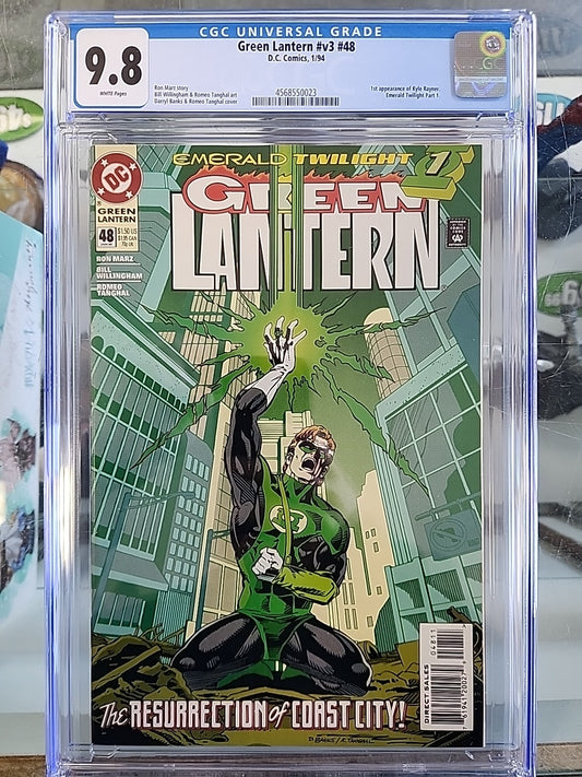 Green Lantern v3 #48 CGC 9.8  1st App of Kyle Rayner 1994 Emerald Twilight 1