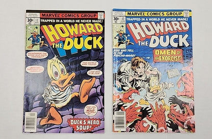 KISS Band Cameo & 1st Full Appearance Marvel (1977) Howard The Duck #12 #13 