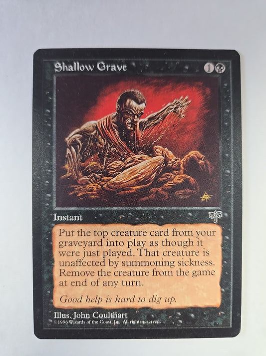 1996 Magic the Gathering Mirage Expansion Shallow Grave 