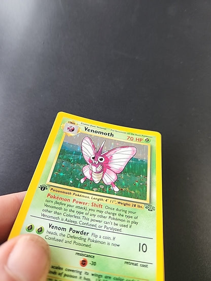 Pokemon VENOMOTH 1st Edition Jungle 13/64 Holo Rare WOTC
