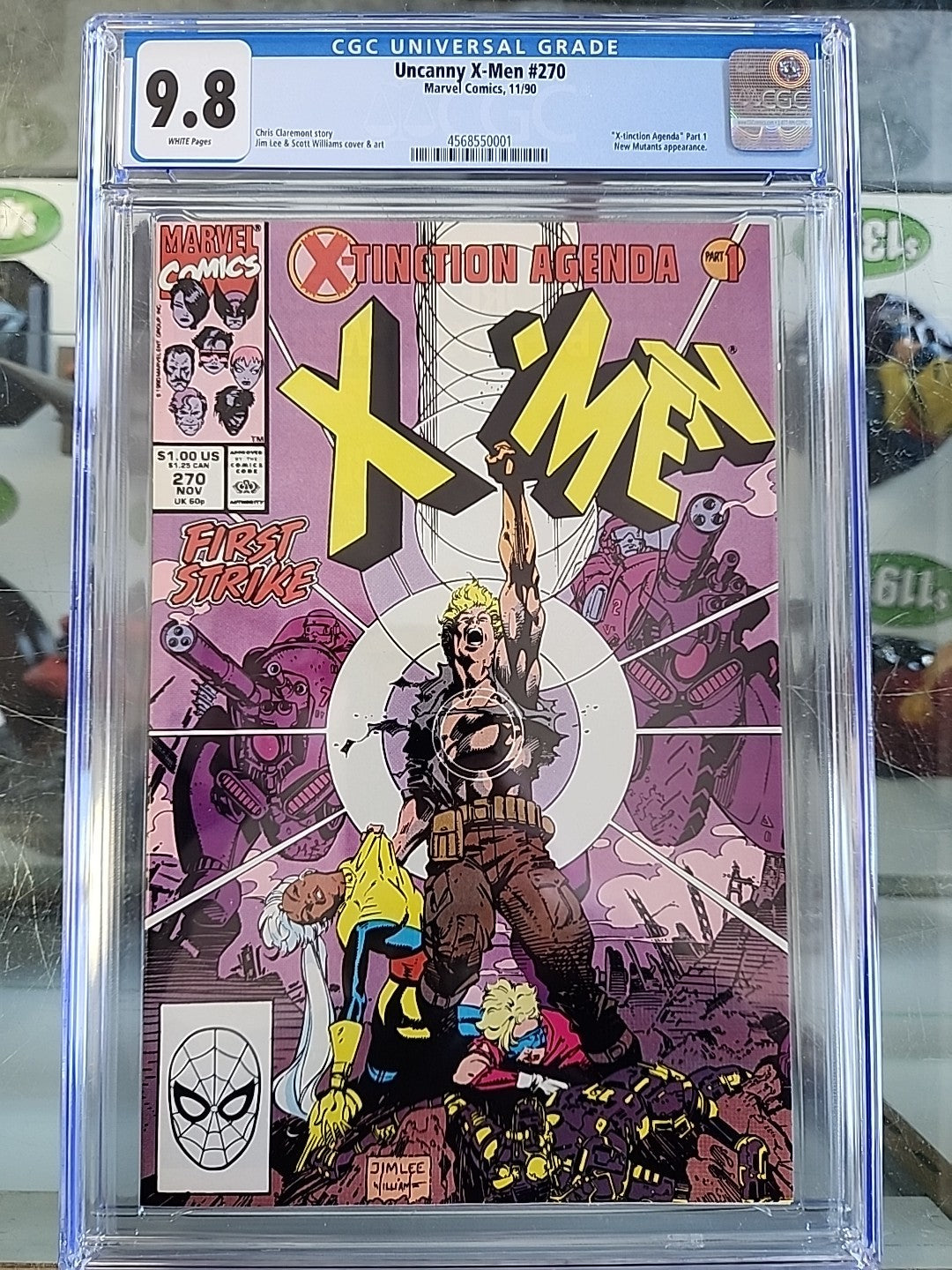Uncanny X-Men #270 CGC 9.8 Marvel Comics Havok Jim Lee Cover