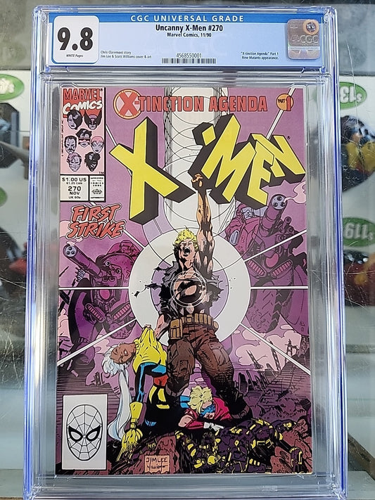 Uncanny X-Men #270 CGC 9.8 Marvel Comics Havok Jim Lee Cover