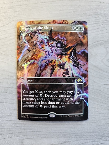 MTG Wrath of the Skies 0325 Borderless Foil Modern Horizons 3 Magic English