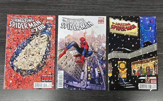 Amazing Spider-Man # 700 LOT (3x) Cvr A, Two Variants-  Death Of Peter Parker 