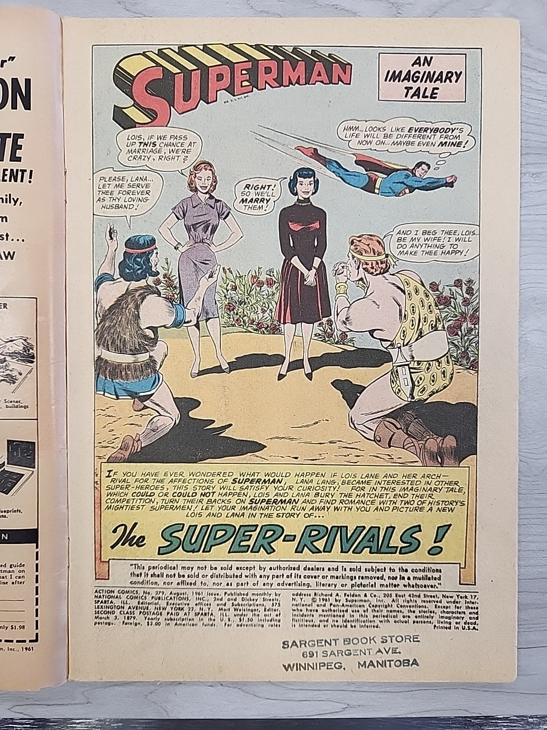 ACTION COMICS #279 VG- Superman DC Comics 1961