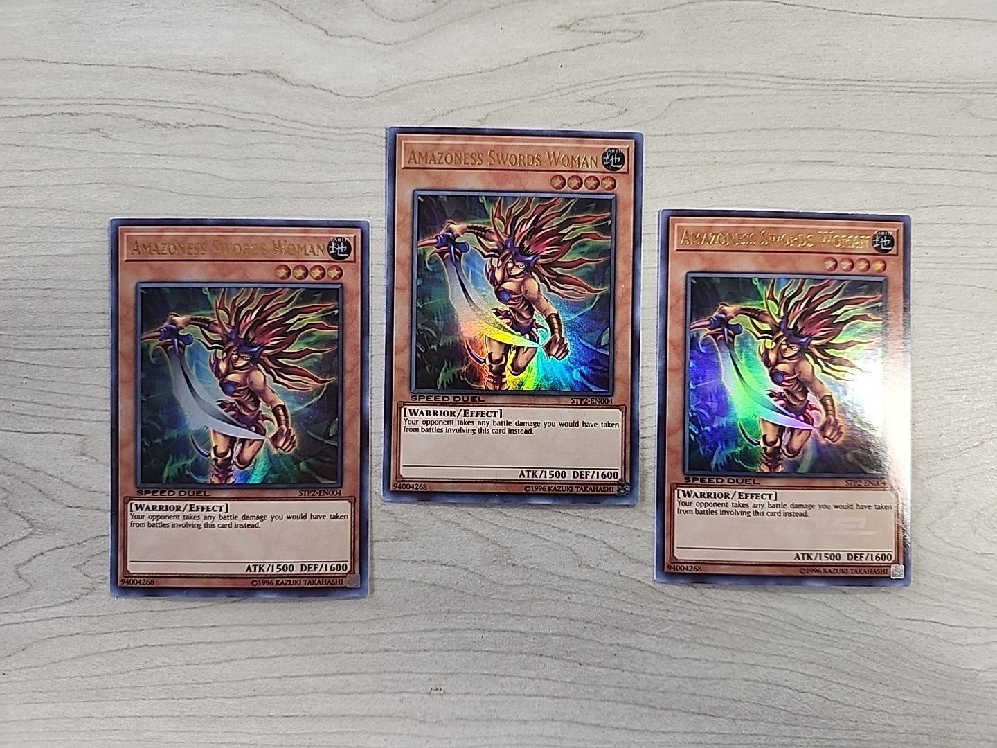 Yugioh: Amazoness Swords Woman Speed Duel Tournament Pack 2 STP2-EN004 Playset 