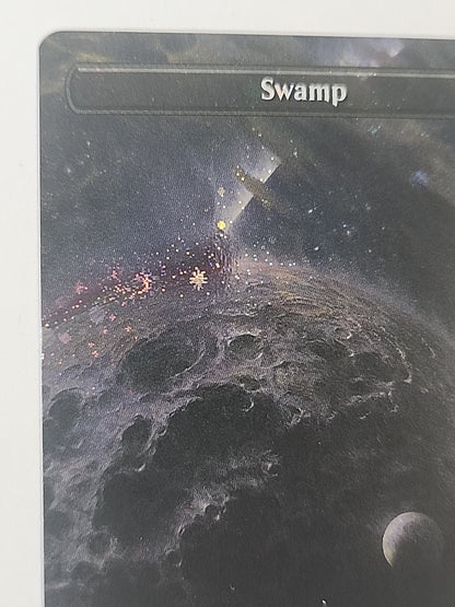 Magic The Gathering  Unfinity Swamp Borderless Galaxy Foil MTG