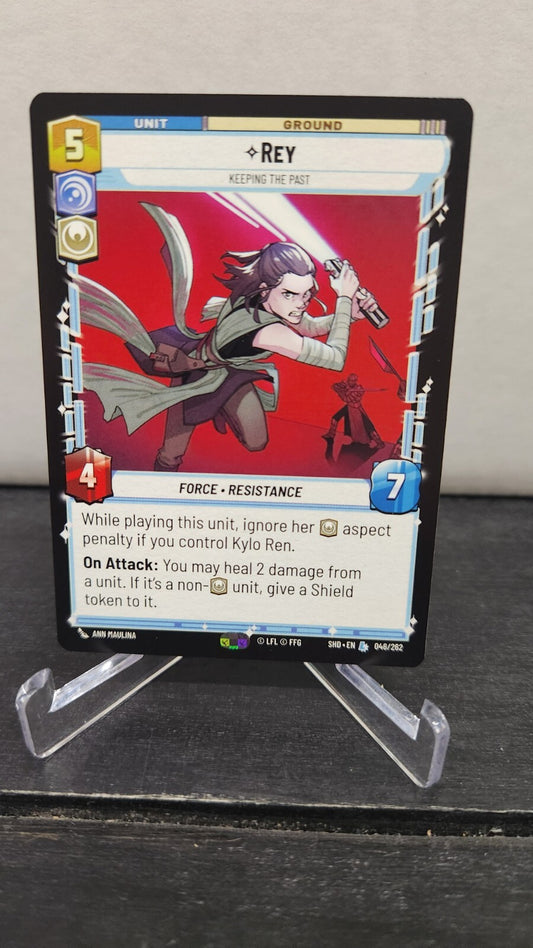 Rey - Keeping the Past Legendary (SHD) Star Wars Unlimited 046/262 