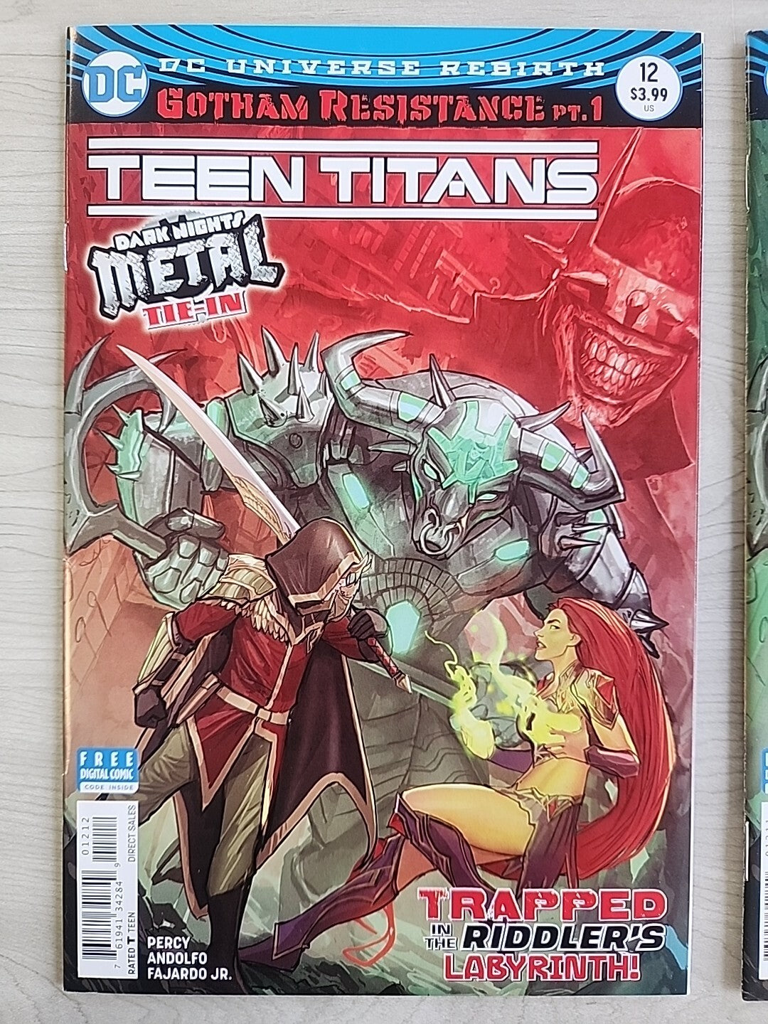 Teen Titans #12 Dark Nights METAL 1ST Appearance BATMAN WHO LAUGHS 2017 Lot Of 3