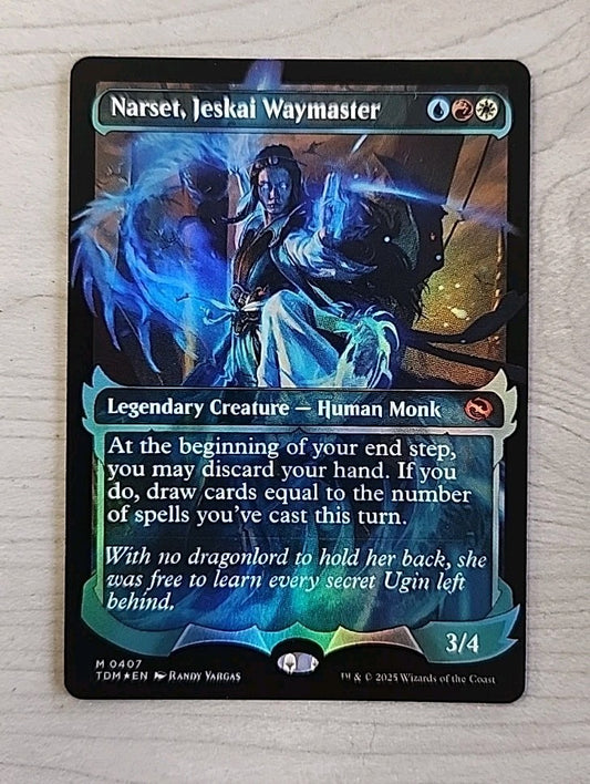 MTG Narset, Jeskai Waymaster (Showcase) Tarkir: Dragonstorm Foil NM In Hand