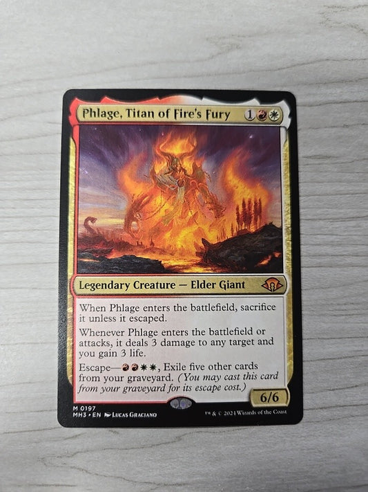 MTG  Phlage, Titan of Fire's Fury 197 Modern Horizons 3 NM English