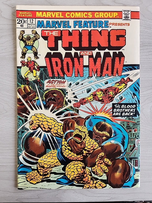 Marvel Feature Presents #12 (1973) The Thing & Iron Man Marvel Comics Thanos