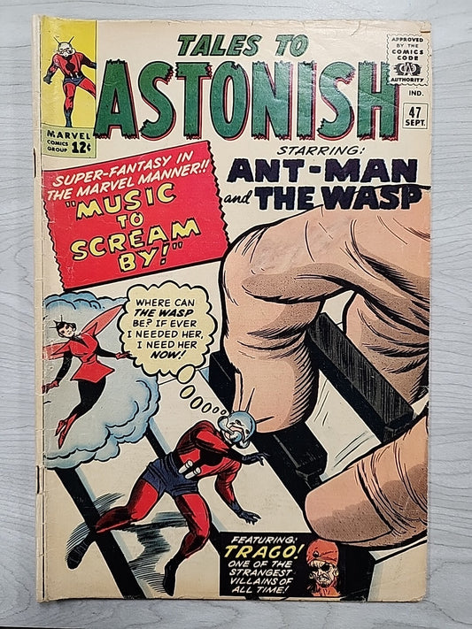 Tales to Astonish #47 Ant-Man & Wasp Silver Age Vintage Marvel Comic 1963 VG 