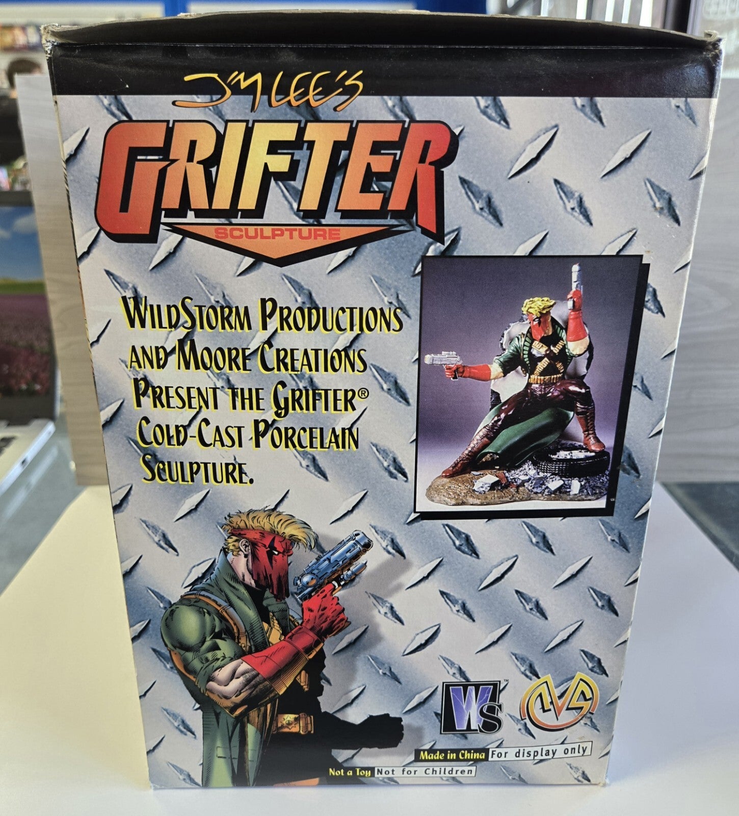 1990s  Jim Lee's "Grifter" Sculpture By Clayburn Moore LTD EDTN 1996