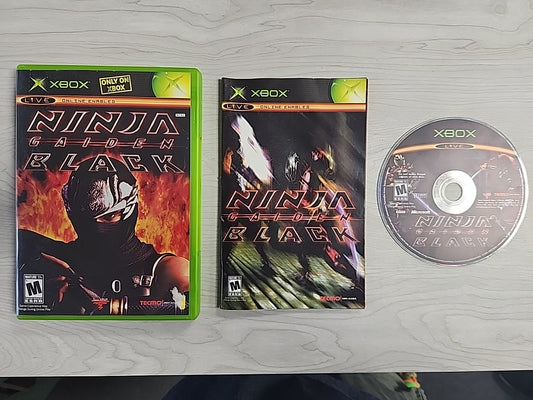 Ninja Gaiden Black (Microsoft Xbox, 2005) Authentic w/ Case Manual Game