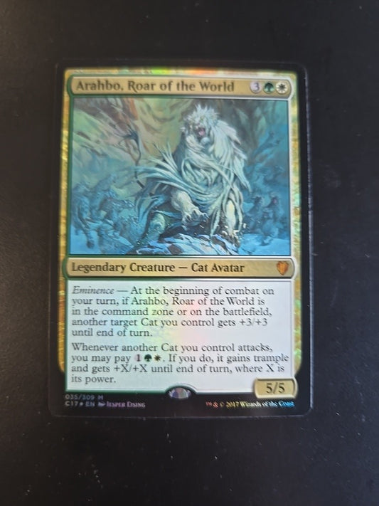 Arahbo, Roar of the World - Foil  Eng MTG - Commander 2017 Big Card