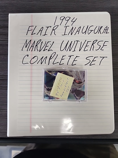 1994 Flair Marvel Complete 150 Card Set  & Complete 18 Power Blast Foil Set NMMT