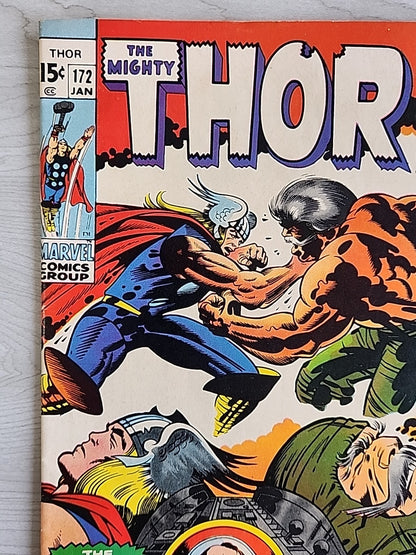 The Mighty Thor #172 (Marvel Comics January 1970) VF/VF+