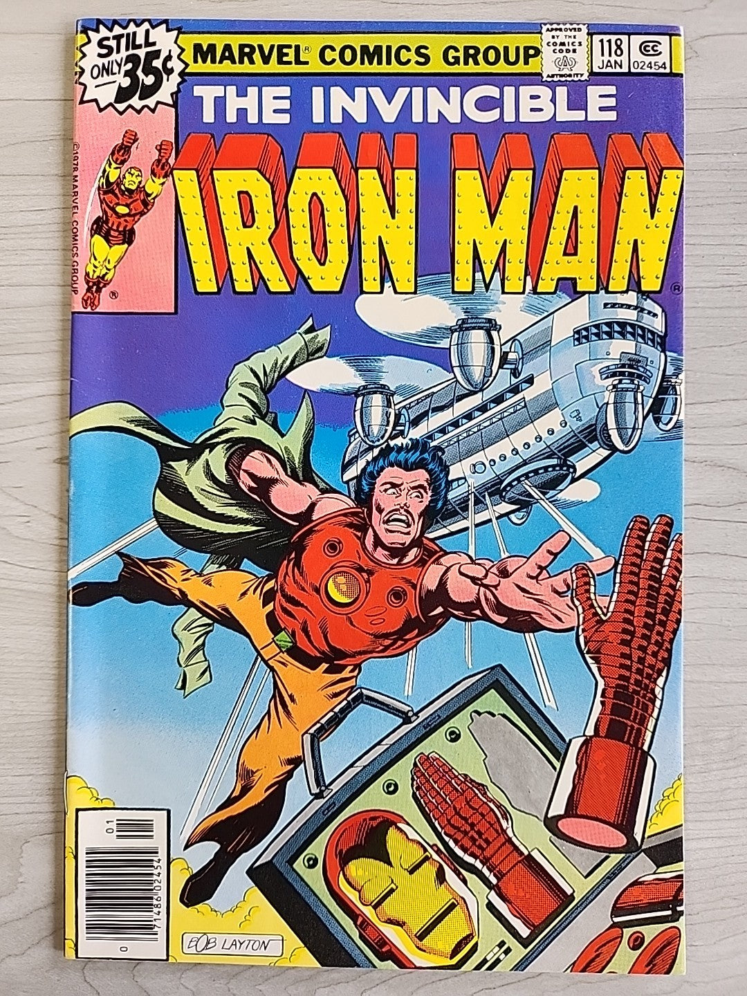 Invincible Iron Man # 118 Marvel Comics 1978 1st Jim Rhodes Bob Layton Cover VF
