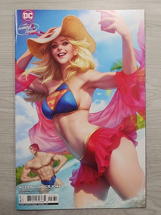 Action Comics #1046  Cover C  Stanley Artgerm Lau Swimsuit Variant DC Comics