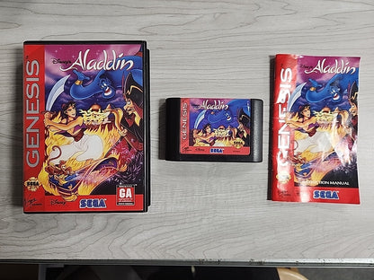 Disney's Aladdin (Sega Genesis, 1993) CIB Complete TESTED