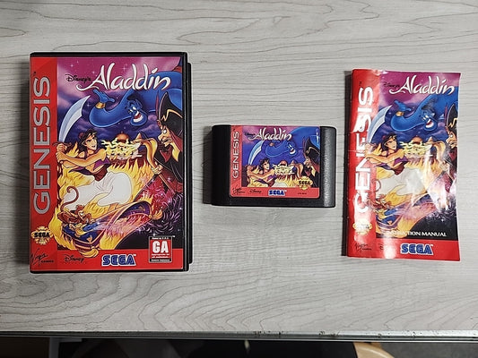 Disney's Aladdin (Sega Genesis, 1993) CIB Complete TESTED
