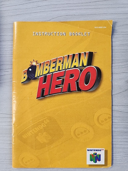 Bomberman Hero (N64) Nintendo 64 Complete In Box CIB 1998