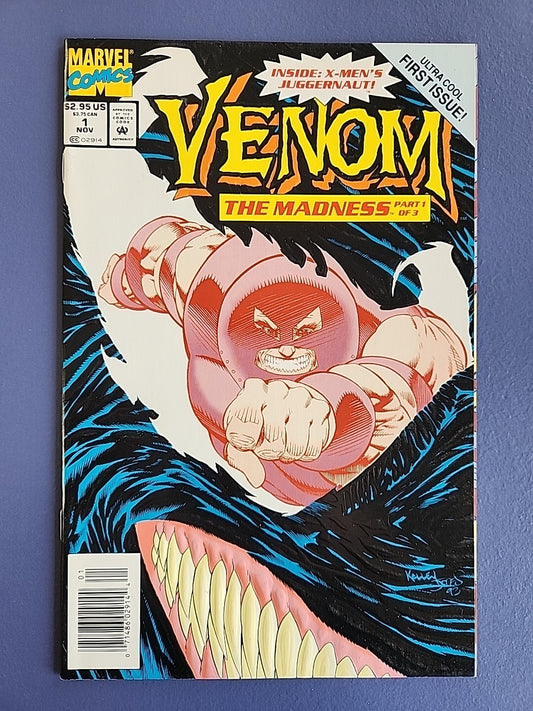 Venom The Madness #1 Newsstand Marvel Comics 1993 JUGGERNAUT NM