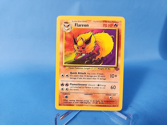 Pokemon TCG Flareon Jungle 19/64 Regular Unlimited Rare