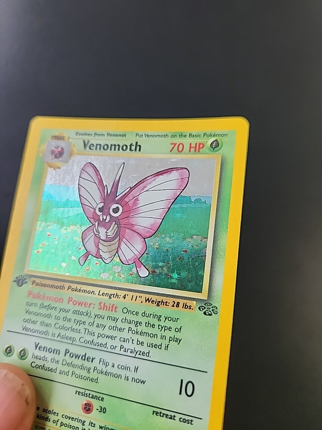 Pokemon VENOMOTH 1st Edition Jungle 13/64 Holo Rare WOTC