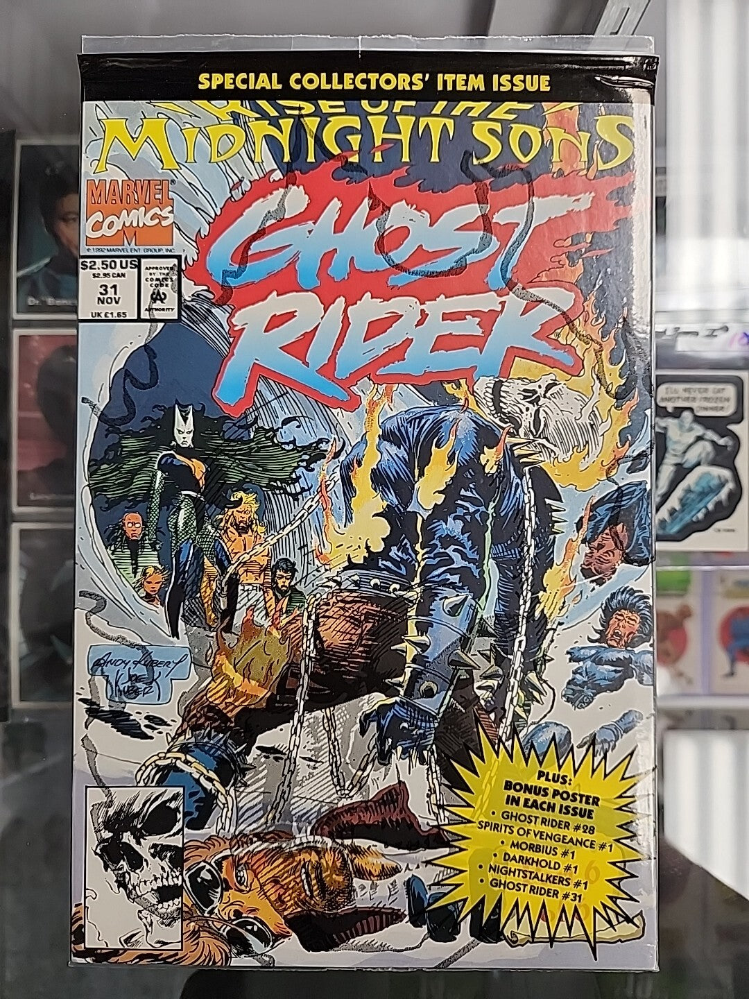 Rise of the Midnight Sons 1-6, Complete Series, Ghost Rider Polybagged 1992