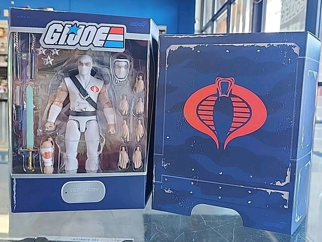 Super 7 G.I. Joe Ultimates Storm Shadow Cobra Ninja 7" Figure New in Box
