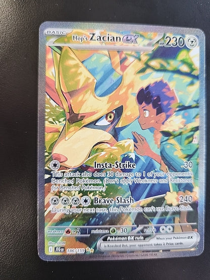 Hop's Zacian ex 186/159 Sv09: Journey Together Holo