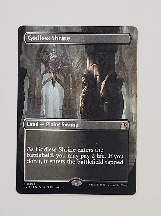 Godless Shrine BORDERLESS MTG RVR Ravnica Remastered NM/M Regular #294