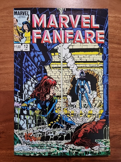 Marvel Fanfare 10 11 12 NM High Grade Black Widow Origin George Perez Key Issue