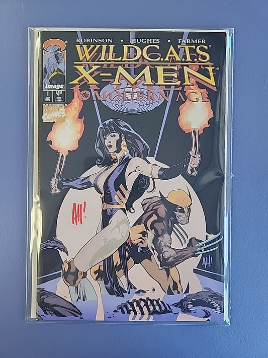 WILDC.A.T.S/X-Men: The Modern Age #1 1997 Adam Hughes Signature No COA