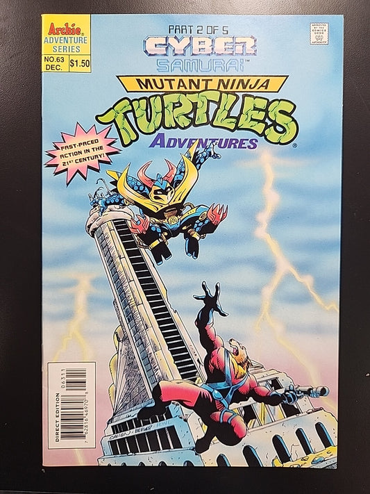 Teenage Mutant Ninja Turtles Adventures #63 (1995 Archie) VF/NM Cyber Samurai 