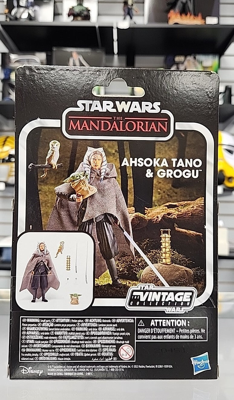 Star Wars The Vintage Collection Mandalorian Ahsoka Tano and Grogu KENNER FIGURE