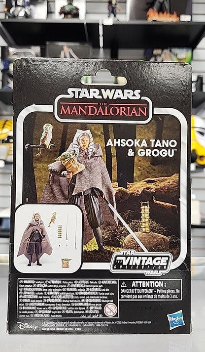 Star Wars The Vintage Collection Mandalorian Ahsoka Tano and Grogu KENNER FIGURE