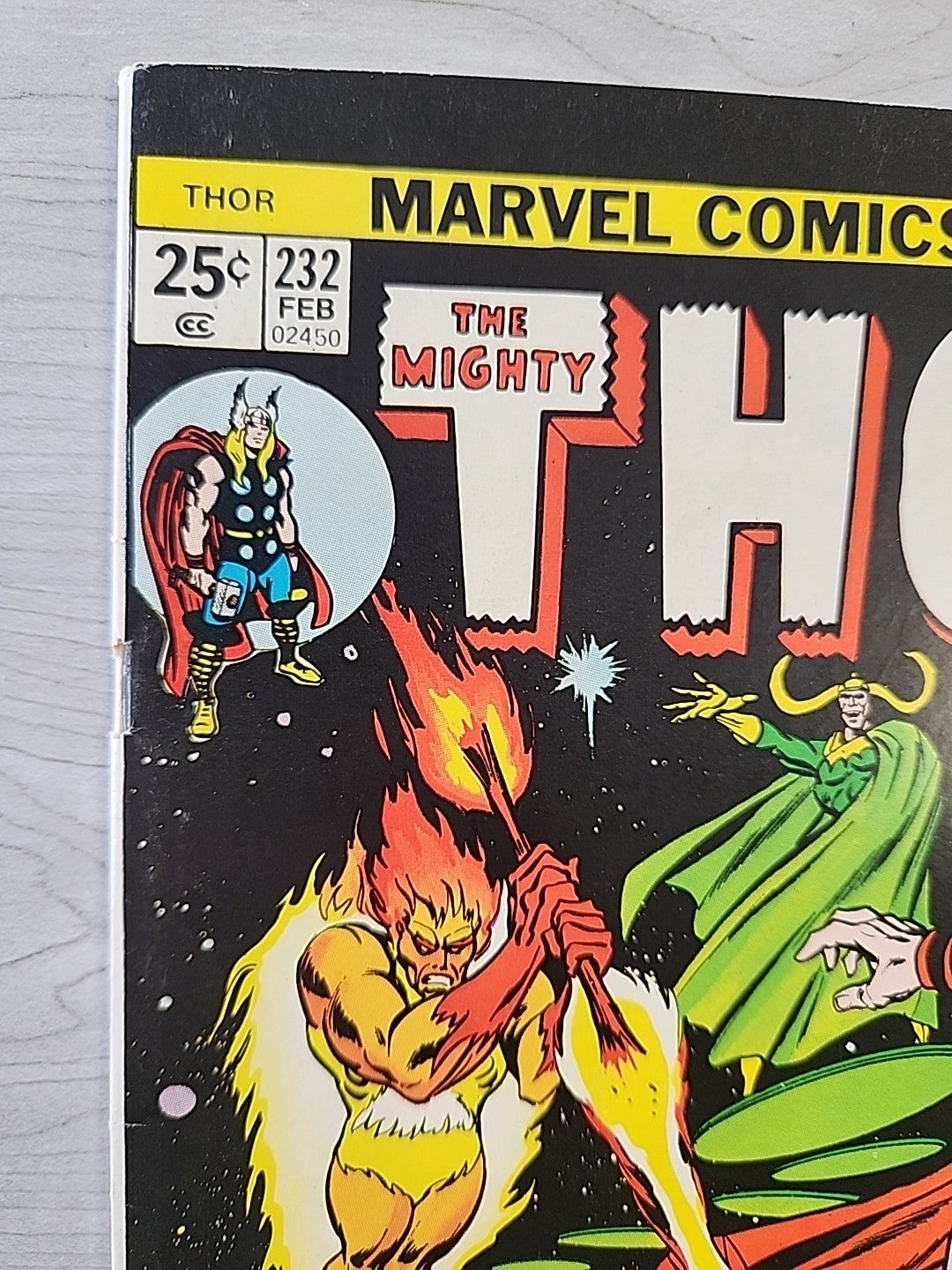 The Mighty Thor #232 MARK JEWELERS MILITARY INSERT Marvel Comics 1974 Higher Gr