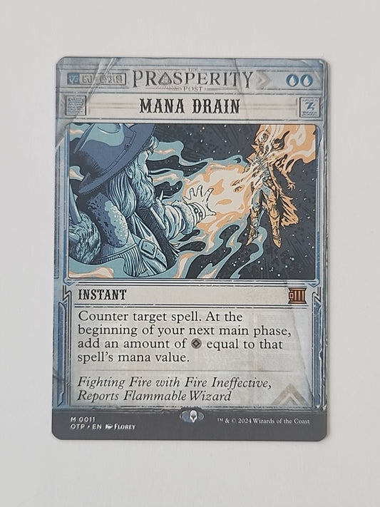 MTG Outlaws Of Thunder Junction Mana Drain #0011 Mythic Non-Foil LP English