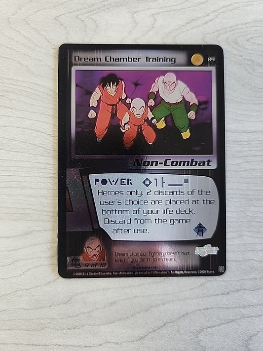 DBZ Dragon Ball Z FOIL Dream Chamber Training 89 CCG Limited Saiyan Saga LP/NM