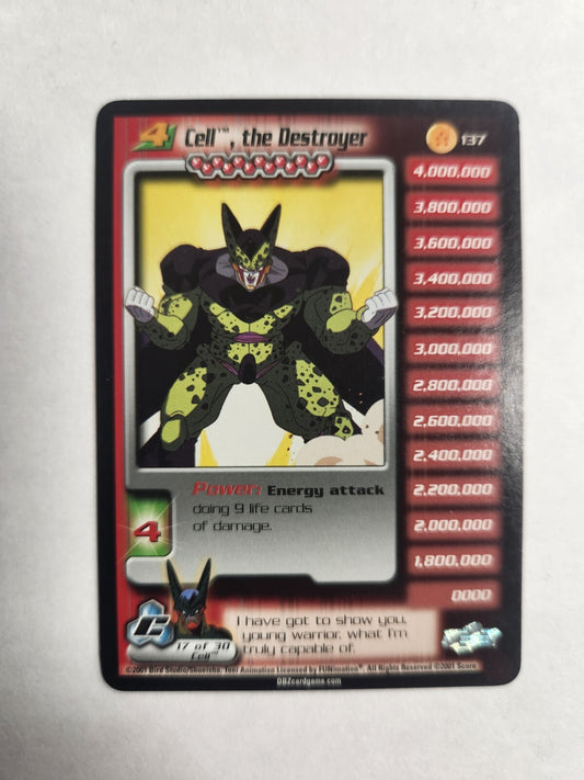 Cell The Destroyer LV4 Rare 137 DBZ TCGDRAGON BALL Z CCG Unlimited 