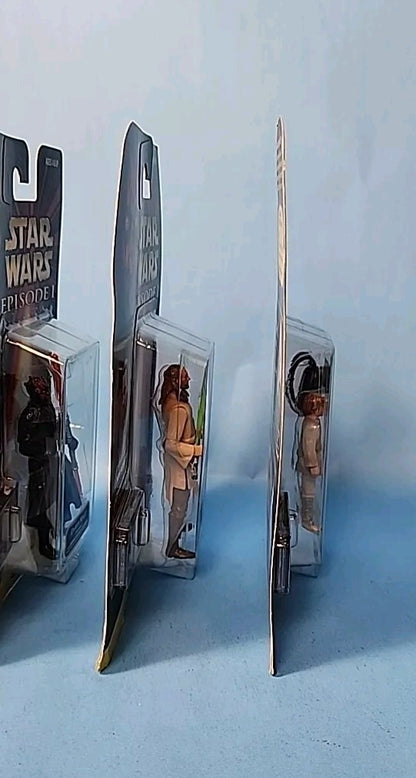 Lot Of 4: Star Wars Episode I Figures Darth Maul Obi-Wan Anakin Qui-Gon