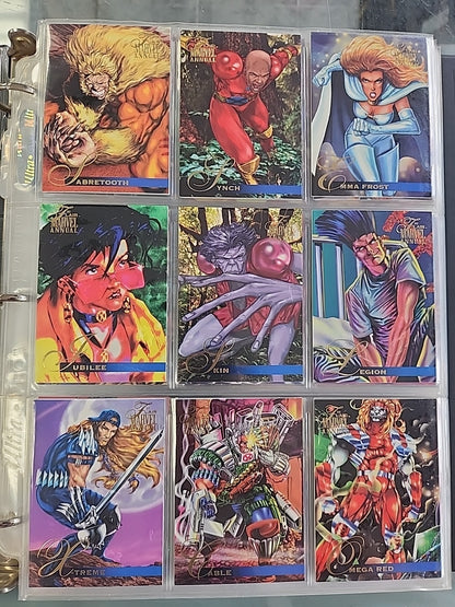 1995 Flair Marvel Annual: Complete Set /w Inserts 200 Cards NM 